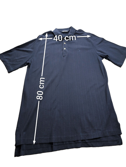 Polo manches courtes Polo Ralph Lauren Golf L bleu marine rayures coton Pima