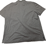 Polo manches courtes Polo Ralph Lauren L gris rayures Pima Lisle logo bas