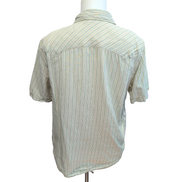 Levi’s chemise western rayures vert bleu boutons pression ambre taille L