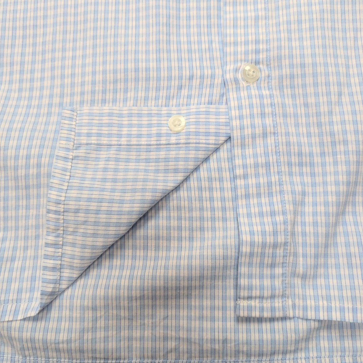 Chemise YVES SAINT LAURENT Bleu Carreaux XL Logo Brodé Manches Courtes