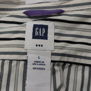 Chemise GAP blanche à rayures noires taille L #103msch