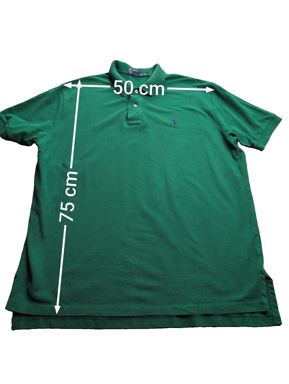 Polo manches courtes Polo Ralph Lauren XL vert foncé logo violet coton