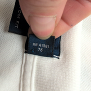 Polo Ralph Lauren Homme XL Blanc Rayures Lilas Logo Vert Polo Manches Courtes
