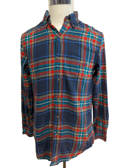 CHAPS Flanelle Multicolore S Logo Brodé EE VINTAGE 100% Coton | 318S
