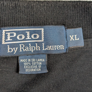 Polo manches courtes Polo Ralph Lauren XL noir uni logo rouge coton