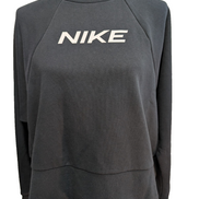 Sweat Nike noir femme crop top sport Dri-fit col rond