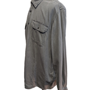 CHEMISE WRANGLER VINTAGE XL Grise Coton POCHE STYLO Workwear Ample homme