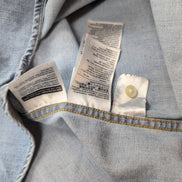 Chemise Westen Levi's Vintage Denim Bleu Clair Boutons Pressions Nacrés T. XXL
