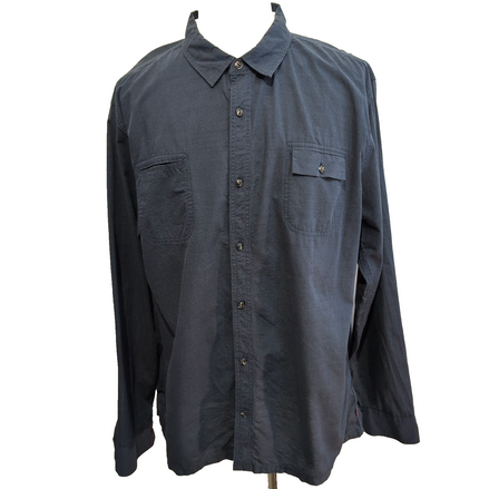 Chemise Levi's bleu marine foncé 100% coton Taille XXL manches longues