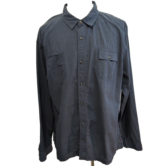 Chemise Levi's bleu marine foncé 100% coton Taille XXL manches longues