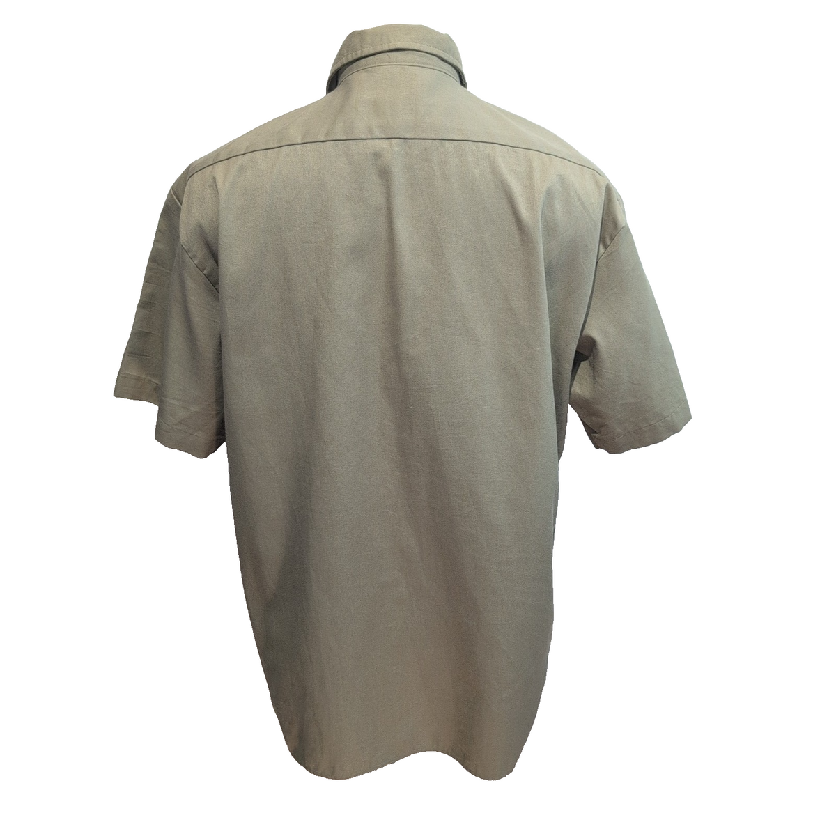 Chemise Dickies L Beige Workwear Made in Honduras Poche Stylo Manches Courtes