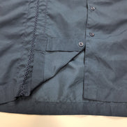 Chemise hawaïenne Panama Studio Havana bleu marine rayures XL manches courtes