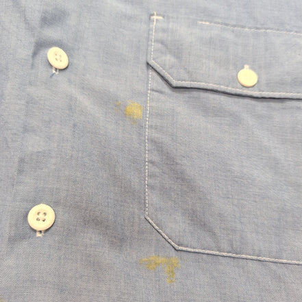 Chemise Dickies M Bleu Workwear Manches Courtes 2 Poches Logo Brodé
