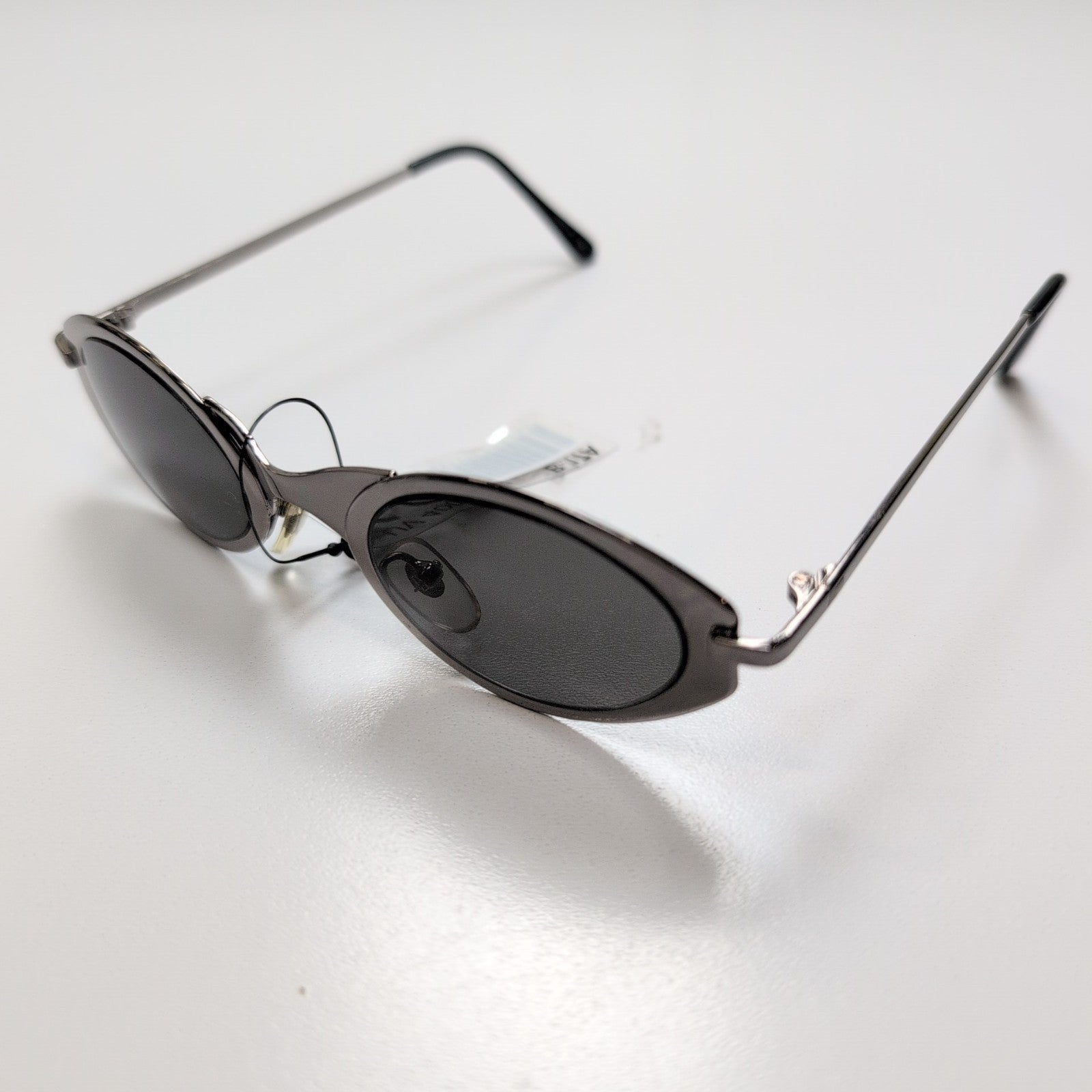 Lunettes de soleil Y2K Minimaliste Chic Branches Fines Métal argenté
