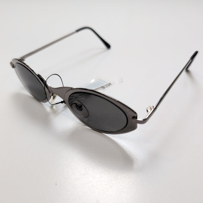 Lunettes de soleil Y2K Minimaliste Chic Branches Fines Métal argenté