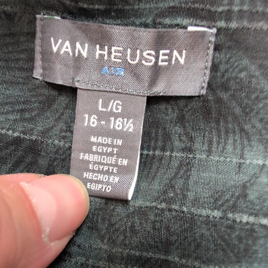 Chemise Hawaïenne Manches Courtes Van Heusen Noir Feuillage L