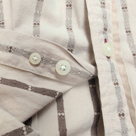 Chemise Levi’s Western XL marron rayures micromotif manches longues rare