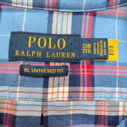 Chemise Ralph Lauren 2XL Big XXL 3XL Bleu Blanc Rouge Logo Marron QR Code