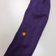 Pull LAUREN Ralph Lauren S violet 100% soie col à volants maille côtelée