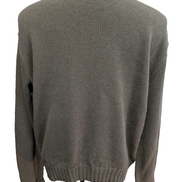Pull POLO Ralph Lauren - Vert Kaki - Logo Bordeaux Col rond Taille L