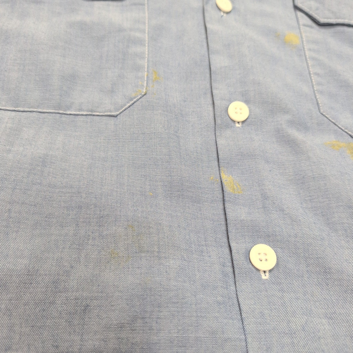Chemise Dickies M Bleu Workwear Manches Courtes 2 Poches Logo Brodé