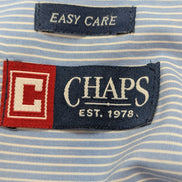 Chemise CHAPS bleu à rayures taille L #257ms