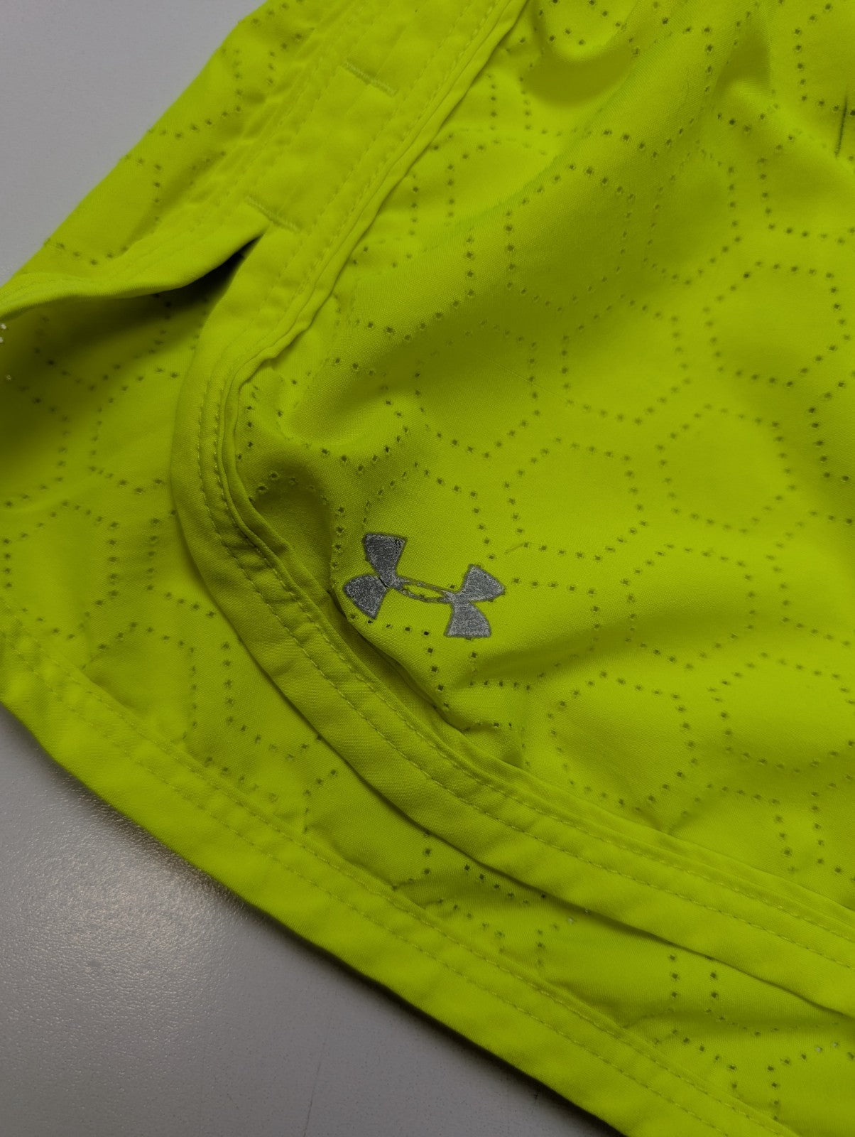 Short Under Armour HeatGear Run Jaune Fluo - Femme Taille S