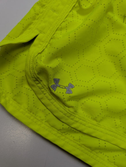 Short Under Armour HeatGear Run Jaune Fluo - Femme Taille S