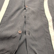 Chemise Hawaïenne Island Shores L 100% Soie Marron Cuba Panama manches courtes