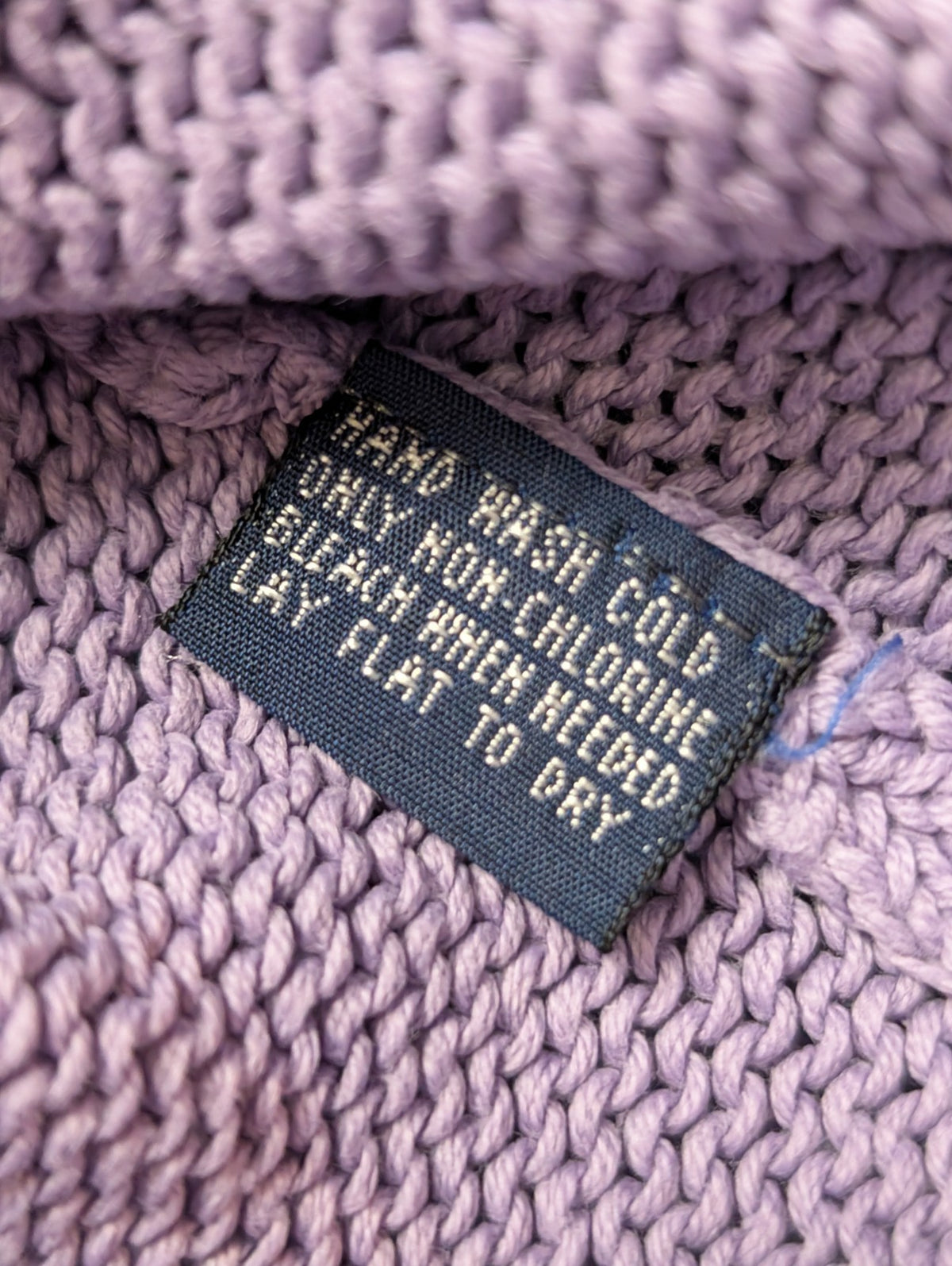 Pull Polo by Ralph Lauren col rond lilas violet logo multicolore coton L