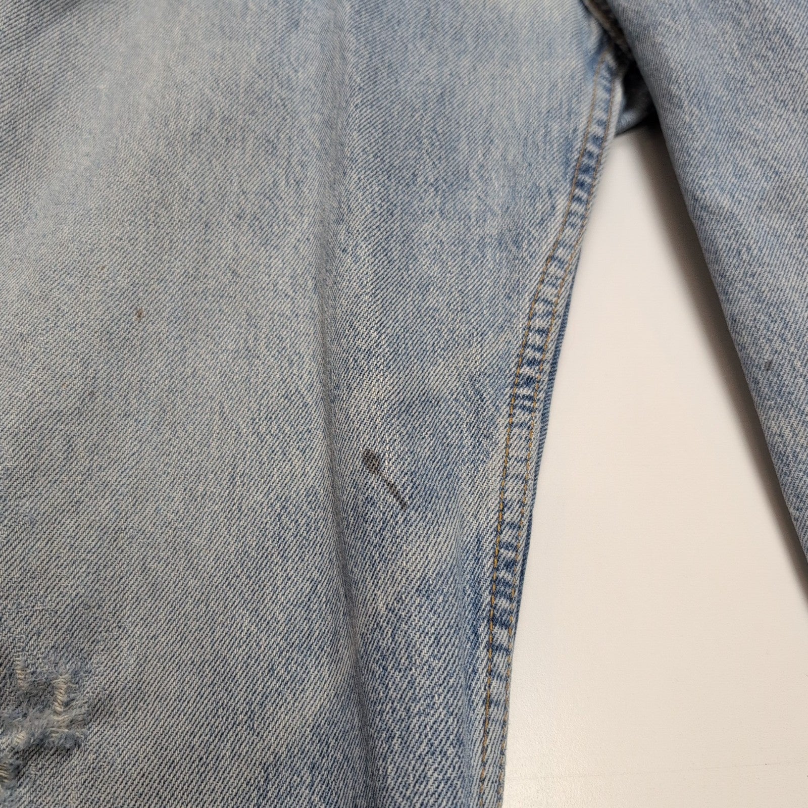Levi’s 501 Jean Homme W33 L31 Bleu Clair Vintage Pantalon Bouton