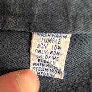 Chemise Ralph Lauren XL Vintage Bleu Marine Logo Rouge Malaysia manches longues