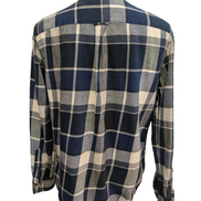 🌲 CHEMISE FLANELLE PERFORMANCE CHAPS M (G) CARREAUX BLEU MARINE NOIR LOGO BRODÉ