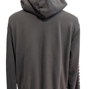 The North Face Sweat à Capuche Gris Anthracite Logos Rose Pâle - Taille M Homme