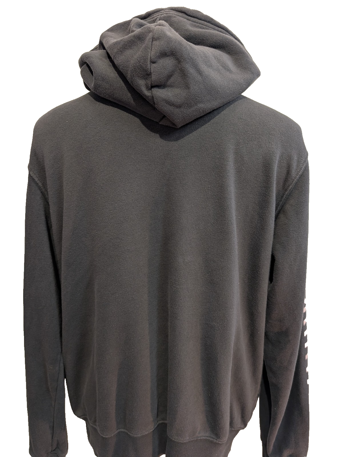 The North Face Sweat à Capuche Gris Anthracite Logos Rose Pâle - Taille M Homme