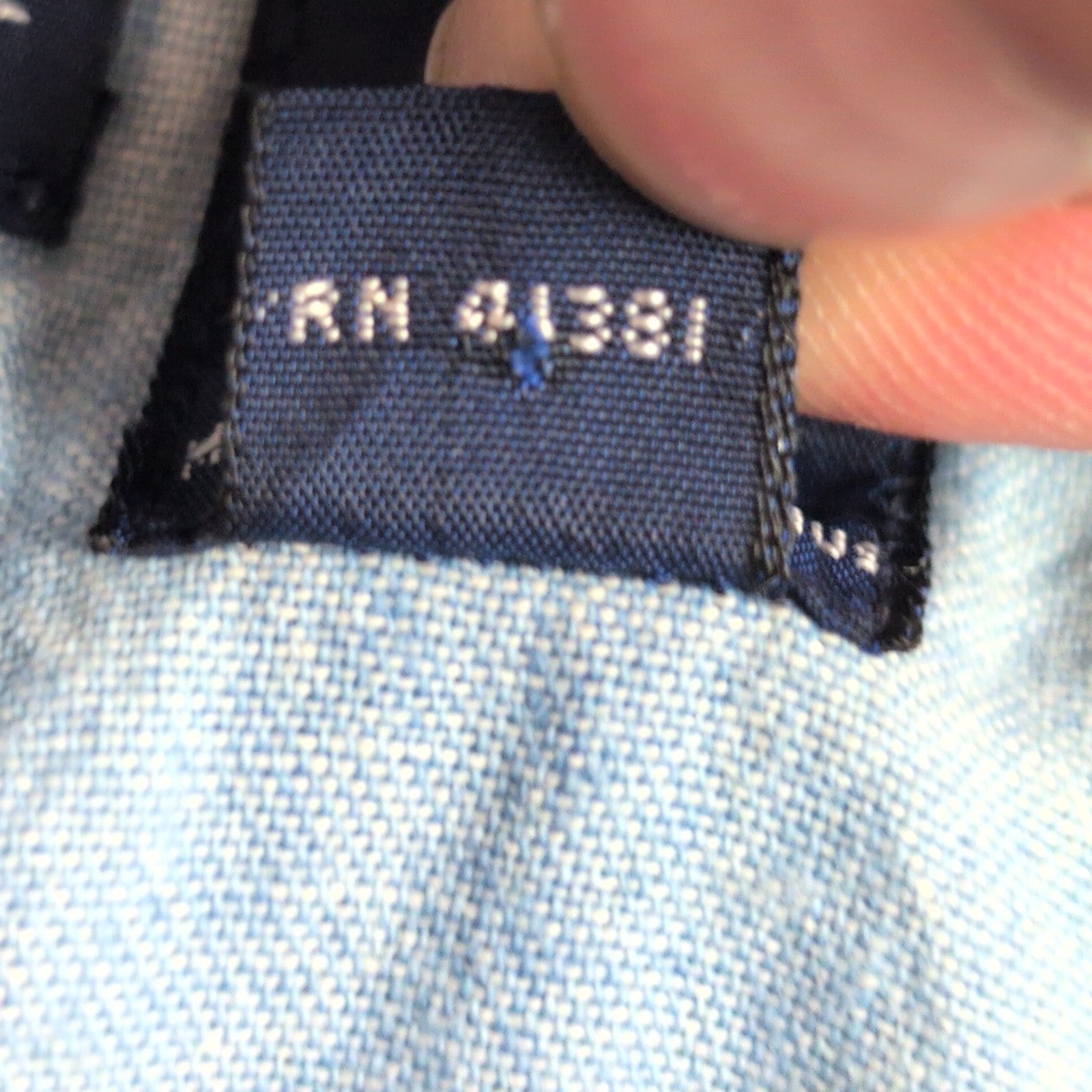 Chemise Ralph Lauren L Bleu Jean Montana 94 B-Bar Ranch WCC Broderie effet Or