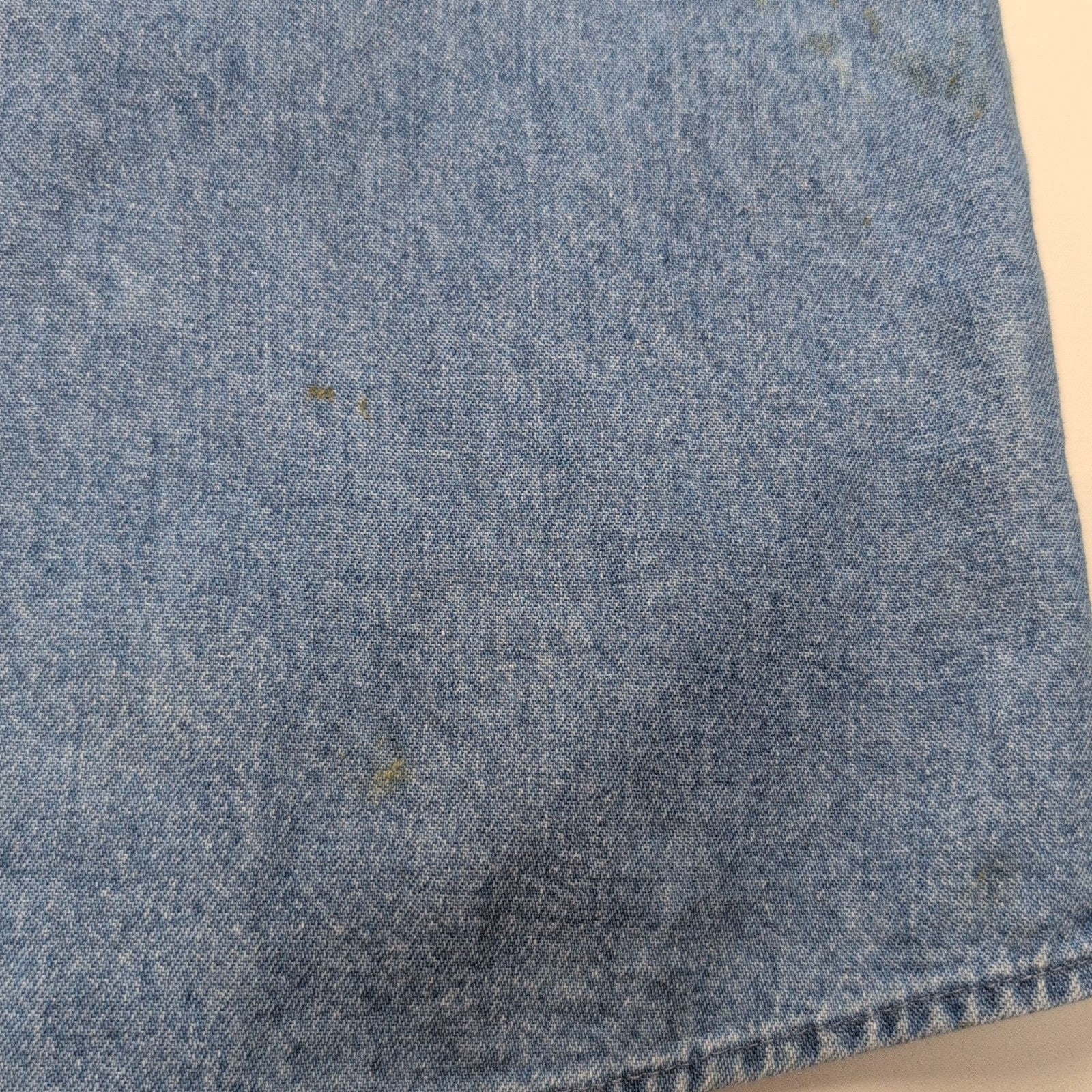 Chemise Dickies L Jean Bleu 100% Coton Poche Logo Manches Longues
