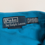Polo manches courtes Polo Ralph Lauren M bleu turquoise logo marine Custom Fit