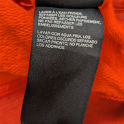 Sweat à Capuche TOMMY HILFIGER Homme XL Orange Vintage Fit Logo Brodé Rare