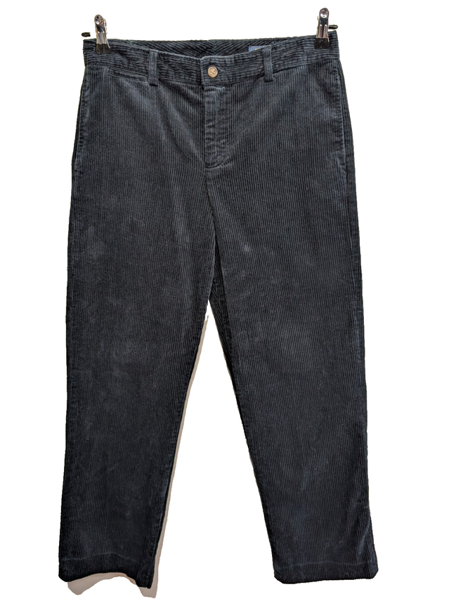 Pantalon Velours côtelé Polo Ralph Lauren W29 L26 Bleu Marine Logo Rouge