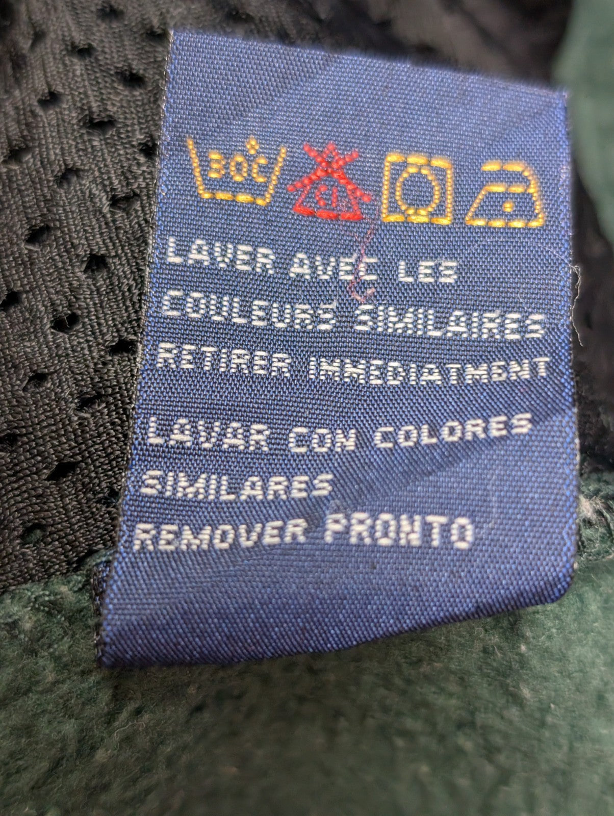 Sweat Polaire Épais Vintage Tommy Hilfiger Col Zip Vert Taille S | 537WSR