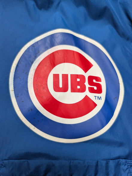 Veste Coach Jacket Levi's XXL Chicago Cubs Coupe-Vent Bleu Rare Vintage |207b