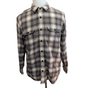 Chemise Levi's Vintage Flanelle Épaisse Carreaux Marron / Beige Taille L