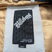 Blouson Billabong Homme L Crème Veste Harrington Coton Vintage Logo Brodé Dos