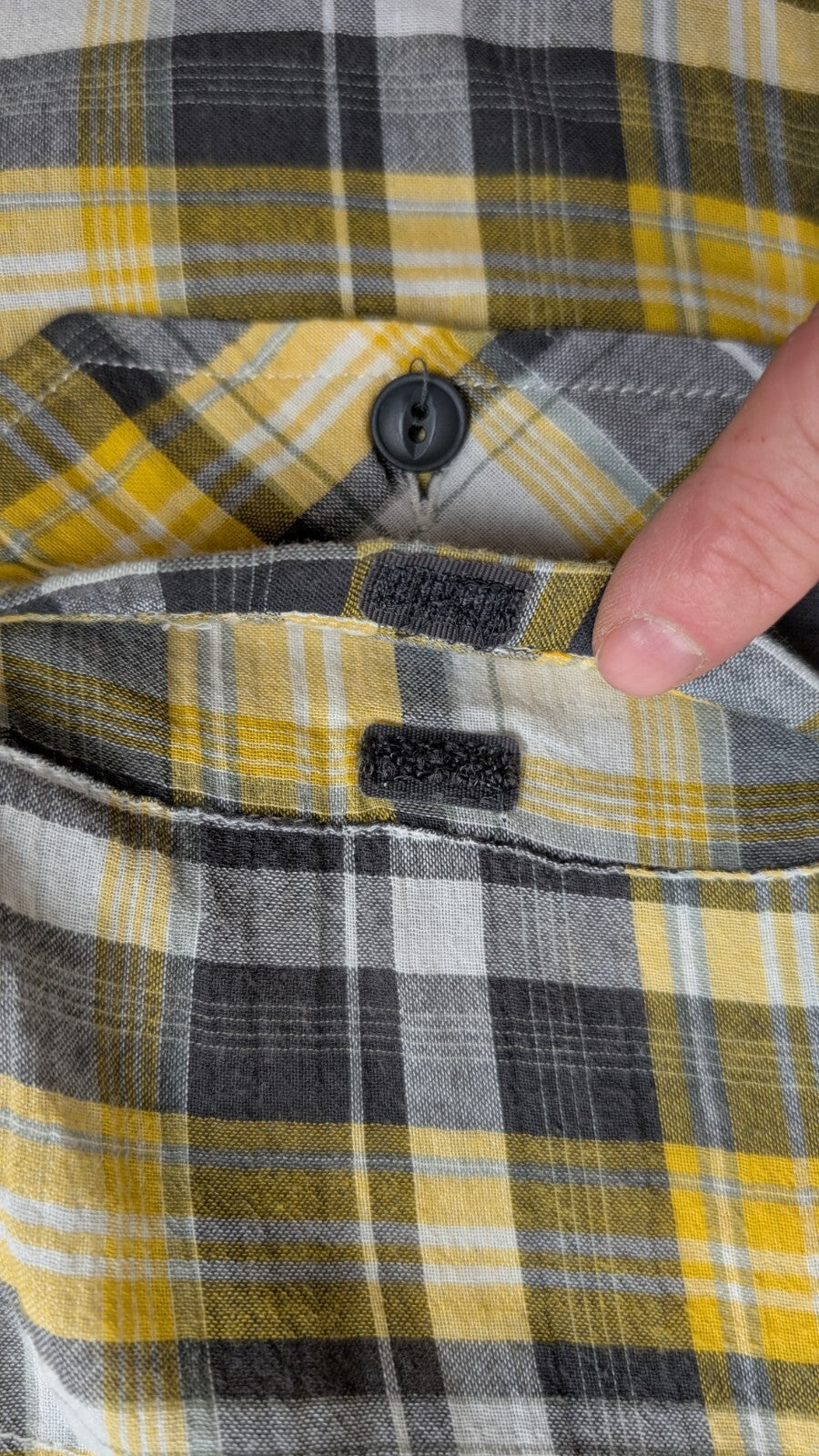 Chemise manches courtes The North face TNF jaune à carreaux taille XL #ch32