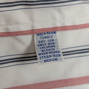 Chemise Polo Ralph Lauren Shirt XL Rayée Rouge Bleu Coton Col Classique