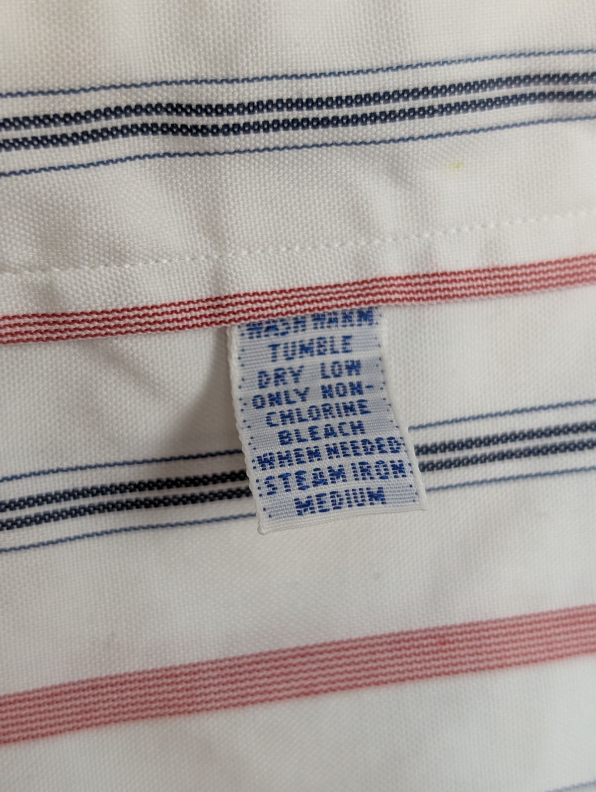 Chemise Polo Ralph Lauren Shirt XL Rayée Rouge Bleu Coton Col Classique