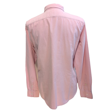 Chemise Ralph Lauren Sport Femme 14 Rose Oxford Logo Doré Cintrée