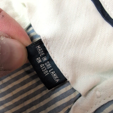 Pantalon Chino Polo Ralph Lauren W40 L32 Seersucker Rayé Bleu