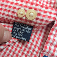 Chemise Nautica Junior XL 20 rouge gaufrée manches courtes rare